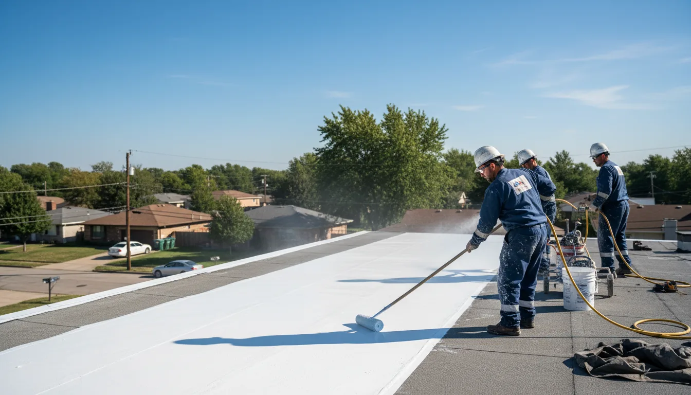 Commercial roof coating in Valley Village, CA near me